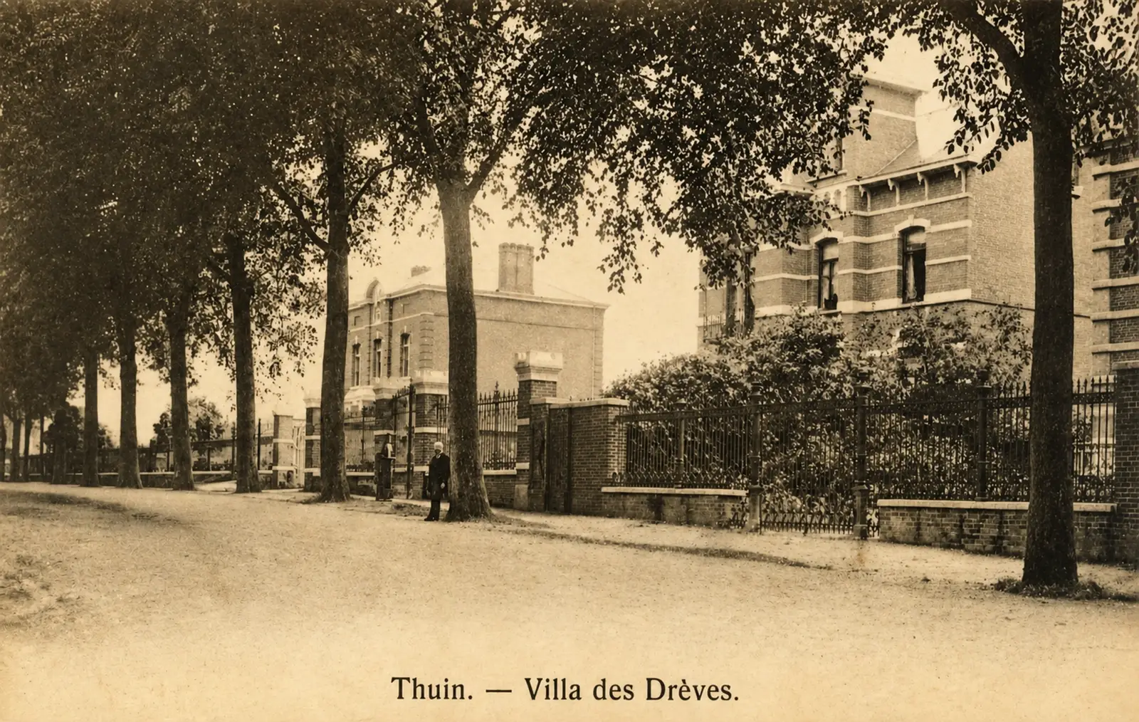 La Drève des Alliés à Thuin au début du XXᵉ siècle